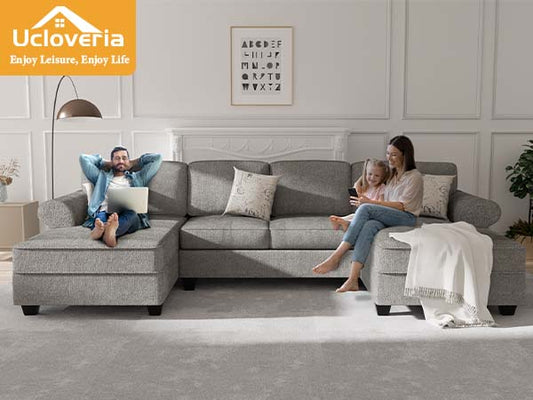 Discover the Best U-Shaped Sofas with Storage Features: Ucloveria's U-Shaped Sectional Sofa  Introduction