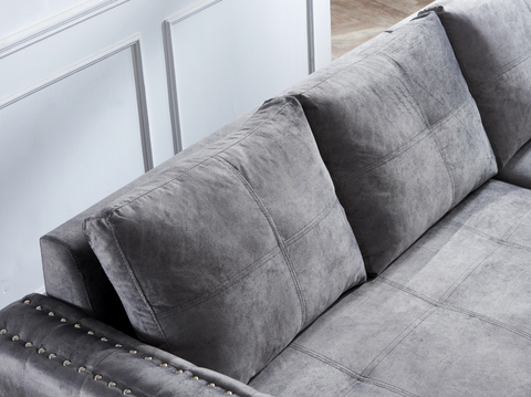 Transform Your Living Room with Ucloveria's 91" Sleeper Sofa Bed with Reversible Storage Chaise - L-Shape Lounge 2 in 1 Sectional Couch with Pull Out Bed in Delta Gray