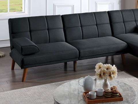 Polyfiber Sectional Sofa Set Living Room Furniture Solid wood Legs Tufted Couch Adjustable Sofa Chaise