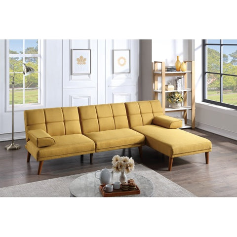 Polyfiber Sectional Sofa Set Living Room Furniture Solid wood Legs Tufted Couch Adjustable Sofa Chaise