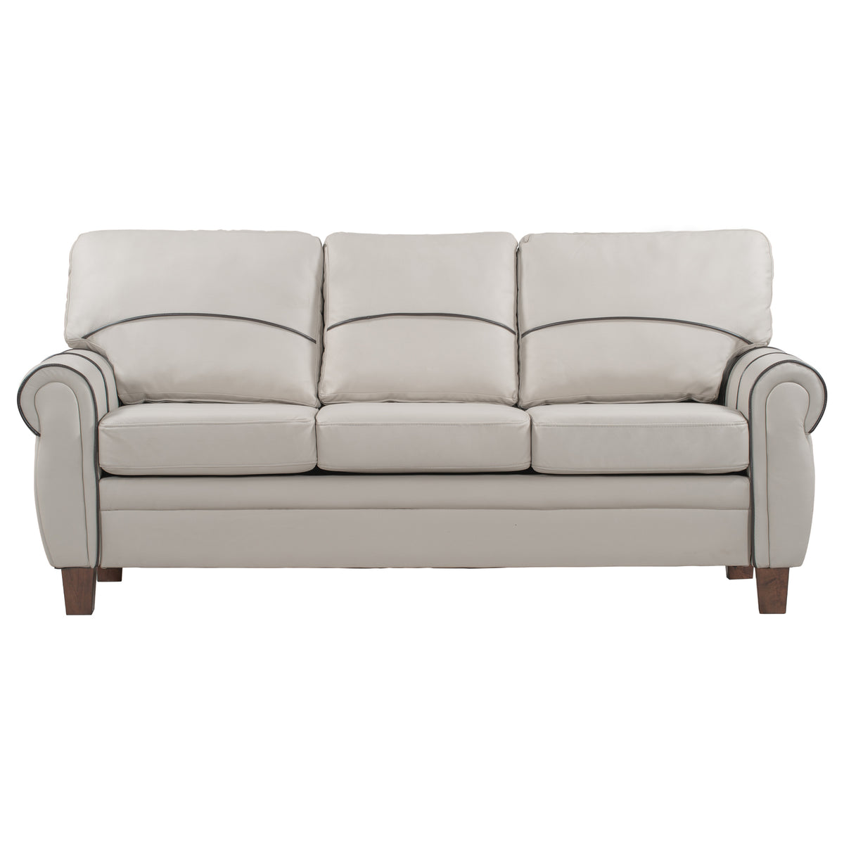 Orisfur. Mid-Century Sofa Classic Upholstered Couch with Rolled Arm for Home or Office (sofa)