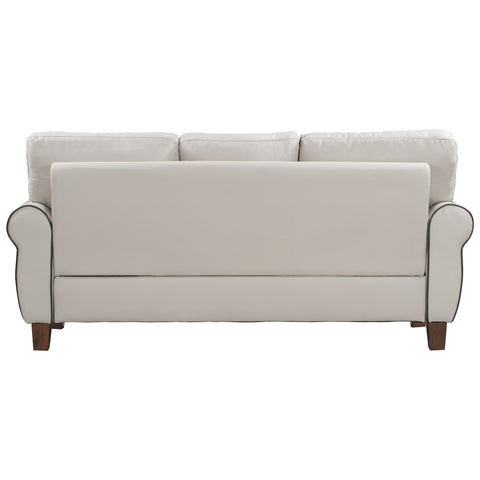 Orisfur. Mid-Century Sofa Classic Upholstered Couch with Rolled Arm for Home or Office (sofa)